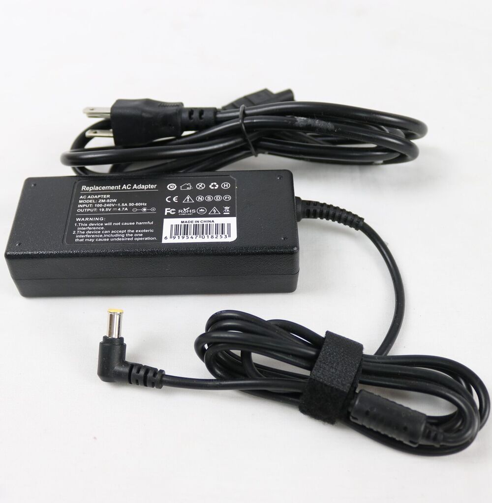 Laptop AC Adapter Power Supply Charger+Cord for Vaio PCG-71318L PCG-71913L